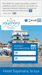 Mobile Screenshot of hotelsayonarasenigallia.it